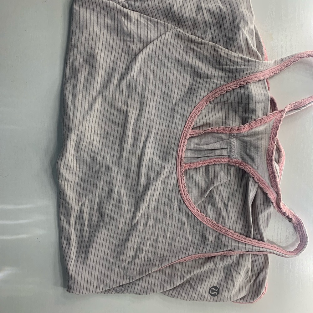 Pink lululemon tank top